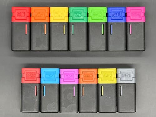 Herramienta de tuerca remachadora de mano de 16 pulgadas, kit profesional de ajuste de tuercas remachables con 13 mandriles (M3 M4 M5 M6 M8 M10 M12