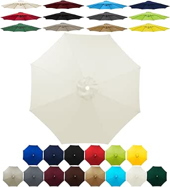 YQYHNB Baldacchino di Ricambio per ombrellone da 2.0m/2.5m/2.7m/3.0m