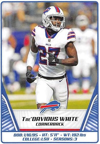 2019 NFL Football Panini Album Sticker #44 Tre'Davious White Buffalo Bills (2 inches Wide X 2 1/4 Inch Tall Individual Album Sticker)