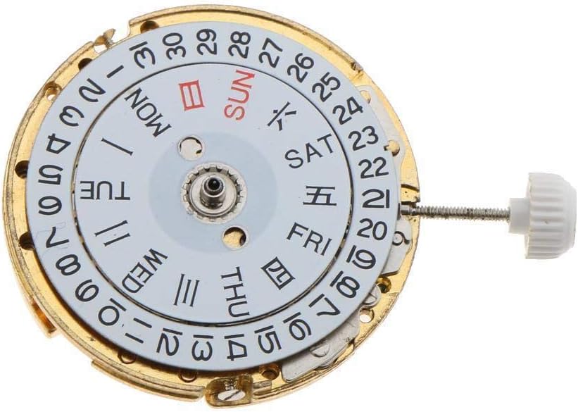 Automatic Mechanical Watch Movement 3 Hands, Dual Calendar, 0.98 Inch Movement for Miyota 8205