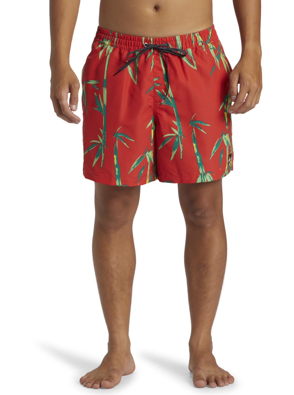 Quiksilver Boys Remade Mix Volley 16 Swimsuit, Red, S EU