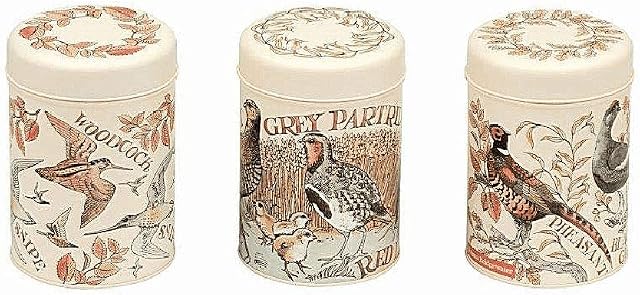 Emma Bridgewater Game Birds Set Of 3 Caddies