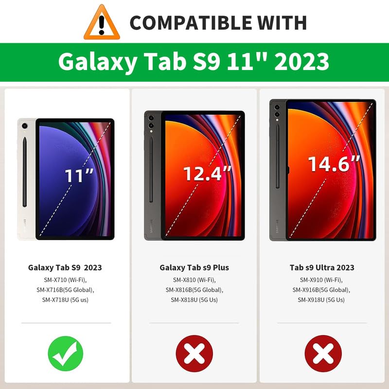 Amazon.com: SDDFRHGH for Samsung Galaxy TAB S9 Case (2023 Model SM