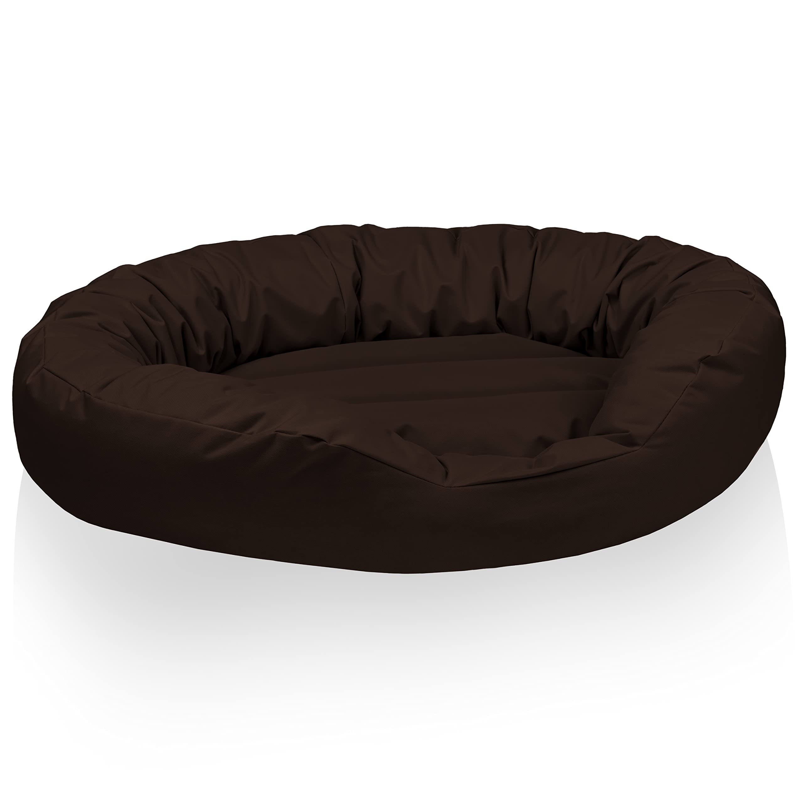 BedDog® Letto per Cane Sunny, Cuscino Ovale, Divano, Cestino per Cane, sforderabile, Taglia L, Chocolate, Marrone