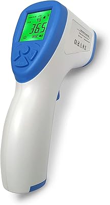 Sipa Non-Contact Rapid Response Infrared Digital Forehead Thermometer for Adults, Kids, Baby, Accurate Instant Readings with 3 in 1 Digital LCD Display for Face, Ear, Body