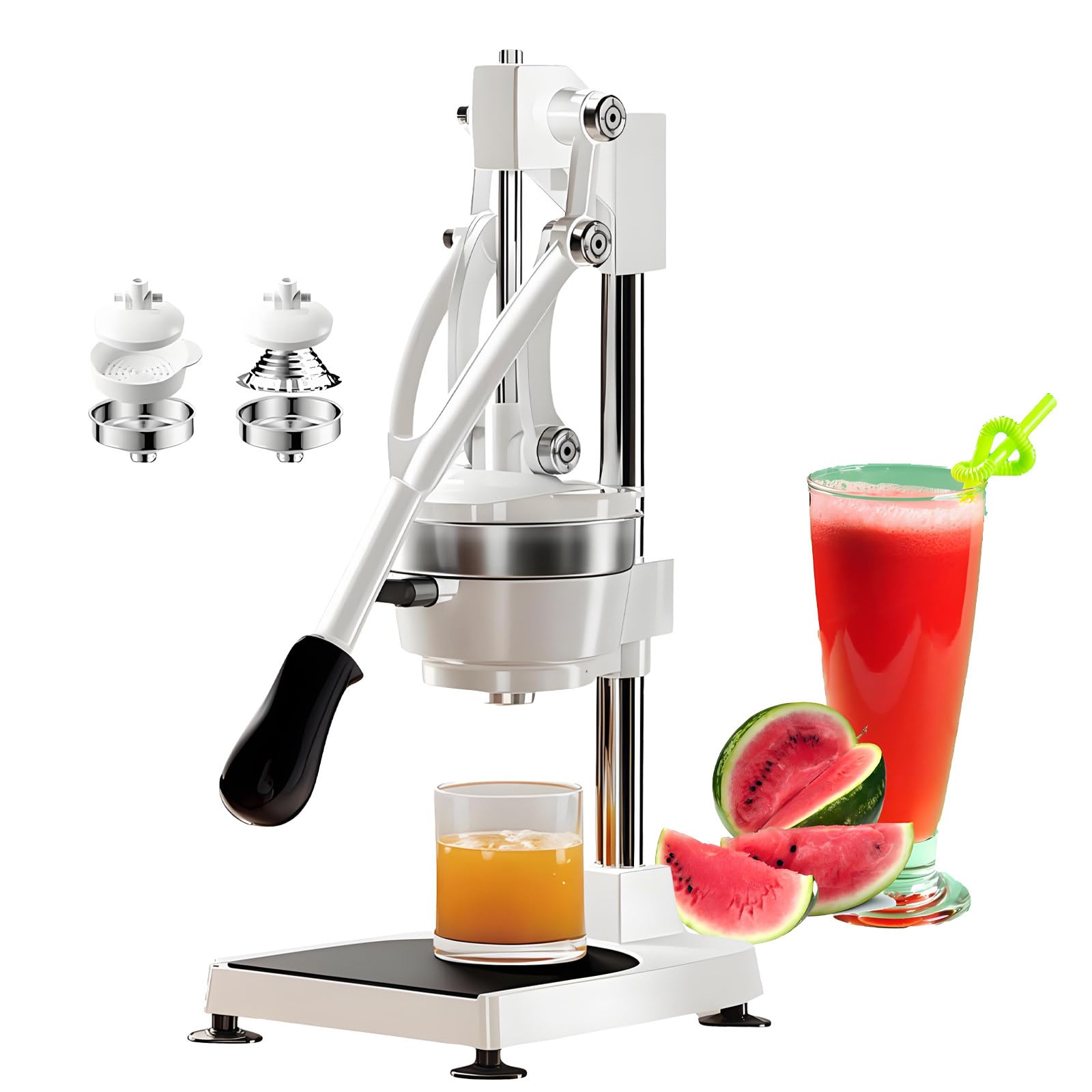 GSHSHOU Manual Juicers, Fruit Squeezer with Stainless Steel Parts & Sturdy Base for Orange Lemon Lime Grapefruit, Ideal for Home & Commercial Use