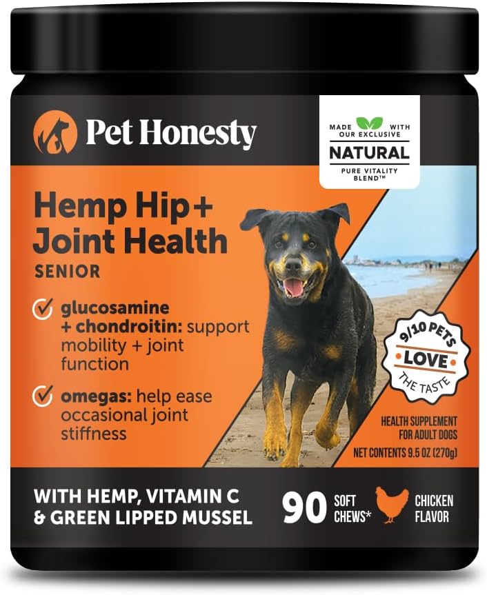 Senior Hemp Mobility Senior Dog Joint Chews with Hemp Oil