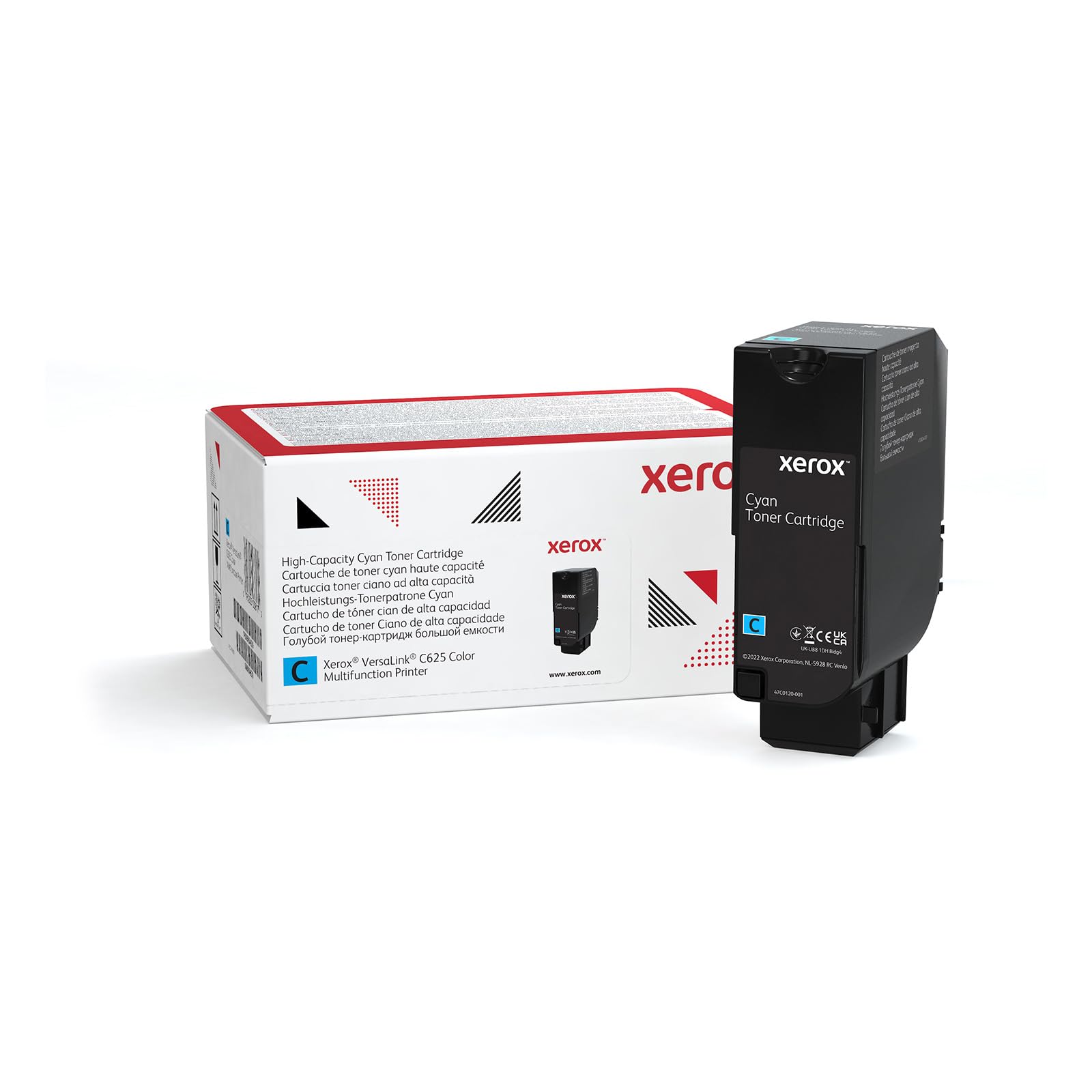 Xerox Originales VersaLink C625 Cyan Haute Capacité Cartouche de Toner (16,000 Pages) - 006R04637