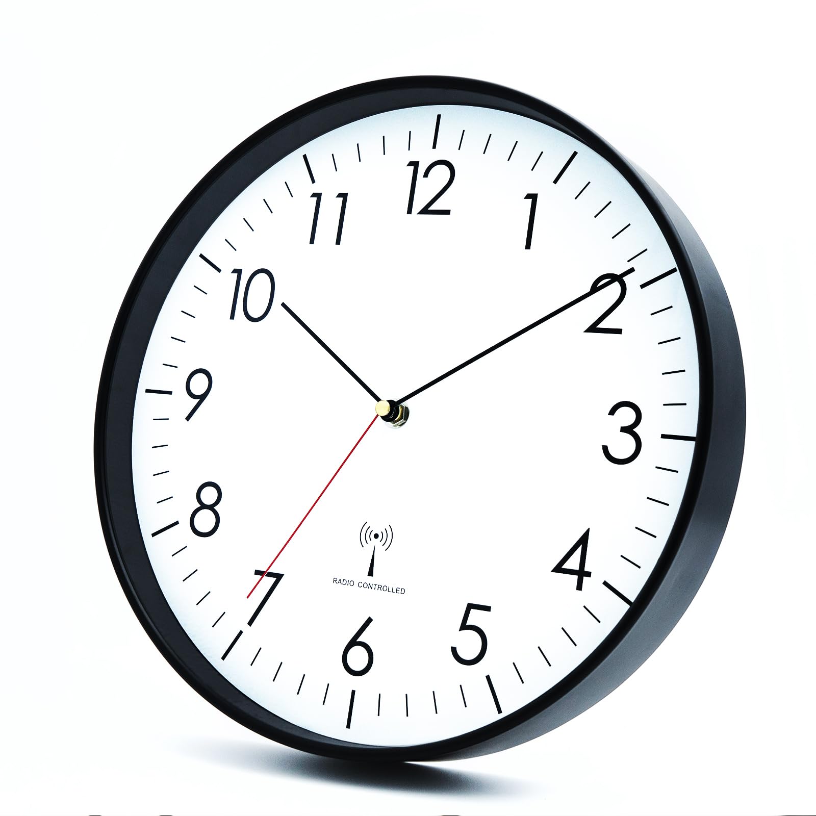 HZDHCLH Funkuhr 30 cm Großes Ziffernblatt Wanduhr Geräuschlos,Geeignet für Schule, Zuhause, Wanddekoration