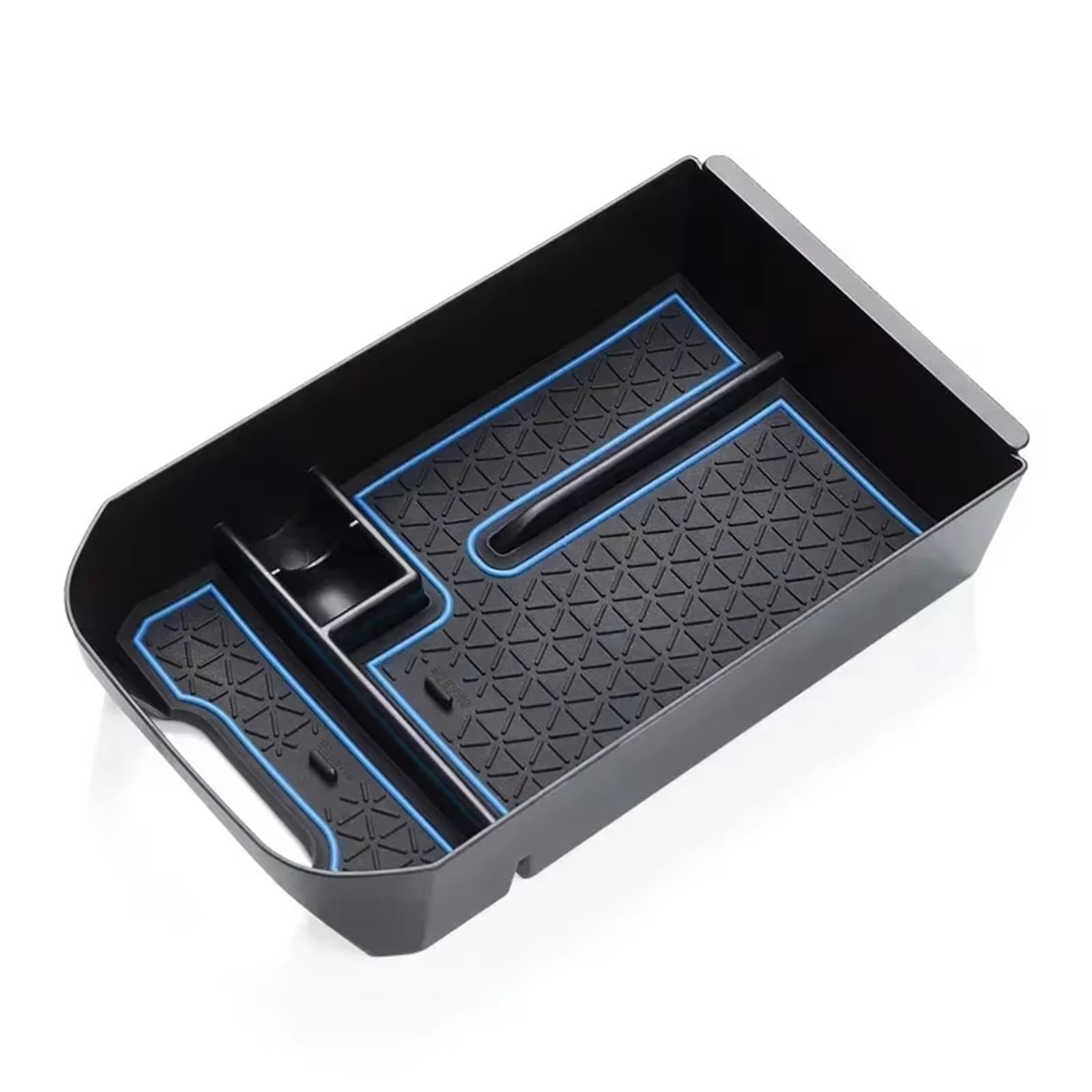 HNDZCYSMGS Boot Organiser Compatible With Toyota For RAV4 2019 2021 2022 2023 Central Storage Box Armrest Glove Holder Plate Car Container Organizer Car Accessories(Blue)