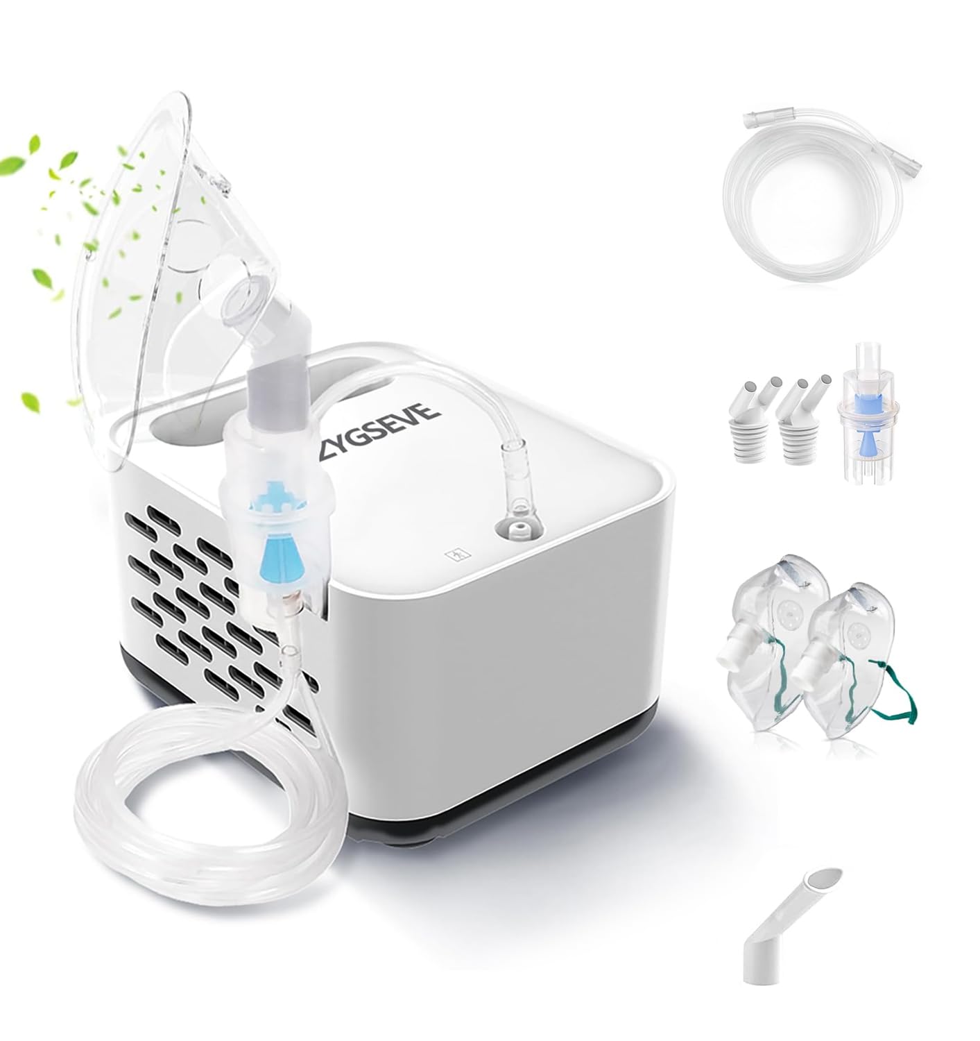 Compression System Electric Inhaler Nebuliser with Built-in Storage Case and Sturdy Handle with Accessories for Children and Adults at Home