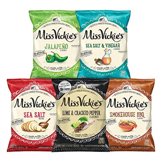 
                            Miss Vickie's Kettle Cooked Potato Chip Variety Pack (Assortment May Vary), 1.375 Ounce (Pack of 28)
                        