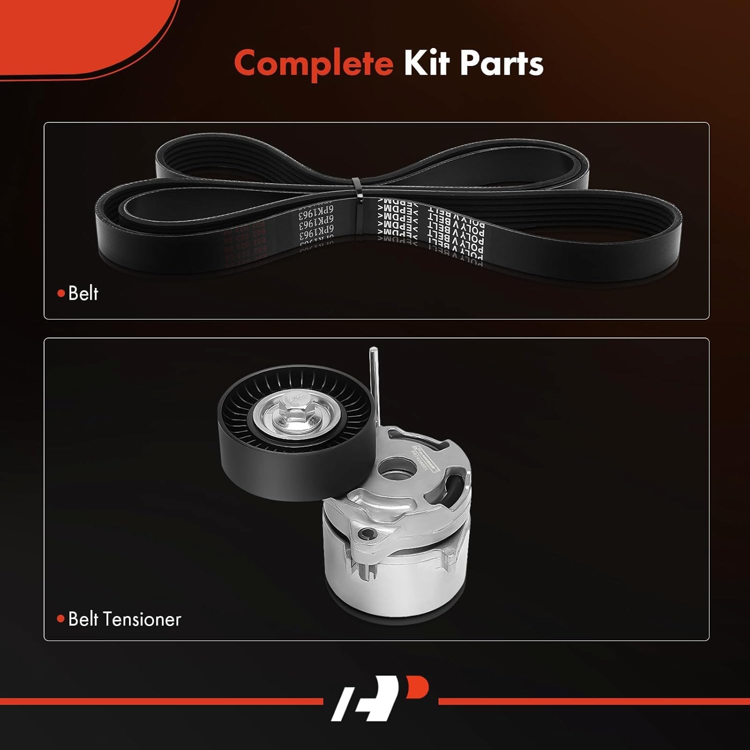 A-Premium Engine Serpentine Belt Drive Kit Compatible with Subaru Forester 2014-2018, Impreza 2015-2016, CrossTrek 2016-2017, XV Crosstrek 2015-2.0L 2.5L