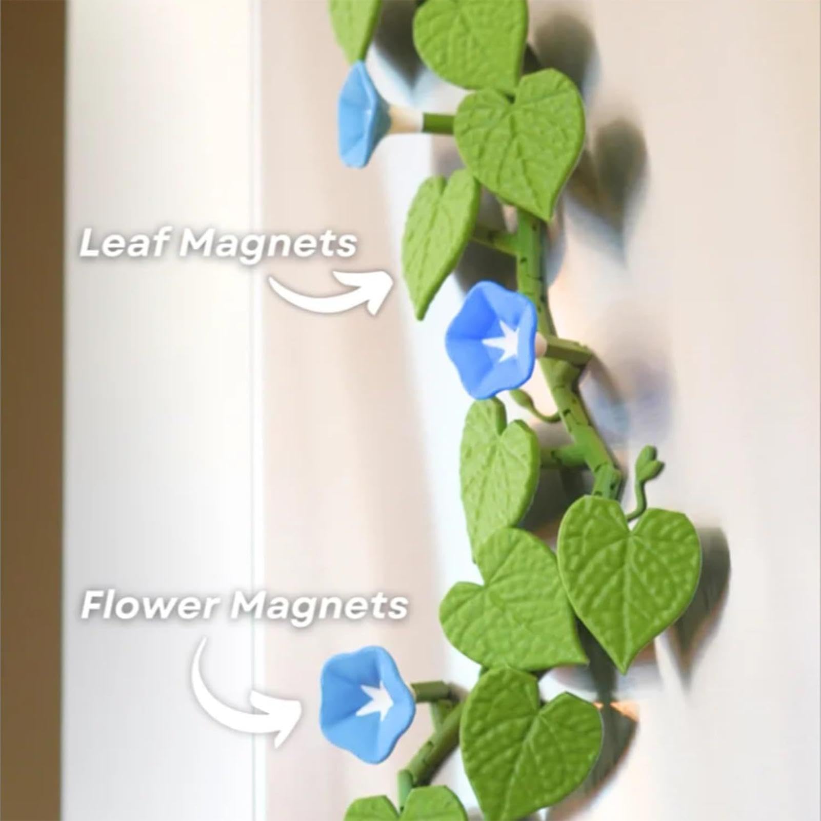 Blumenmagnete Kühlschrank-Deko Sticker Fotos Notizen | 3D-gedruckte künstliche Prunkwinde-Magnete Whiteboard, Kühlschrank, Spind, Schränke, Klassenzimmer, Zuhause, Küche, ,