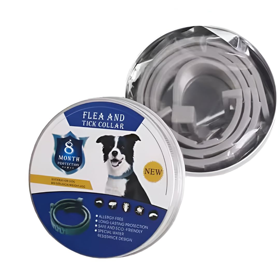 CLOTIX Anti-Tick Collar for Dogs & Cats β Long-Lasting Flea, Tick & Insect Protection, Adjustable Safe & Comfortable Multicolor Pet Collar