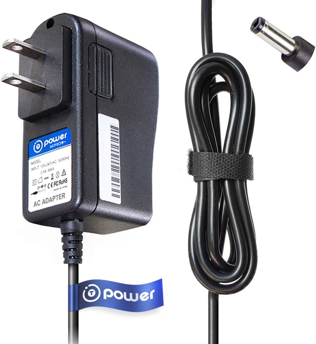T-Power 9V Ac Dc Adapter for Dymo Letra Tag Plus M-160 LT-100H LT-100T DYMO LabelManager L LM-500TS LM210 LM-500TS LabelMANAGER,LabelPOINT, RhinoPro,Letratag Plus Series Printer Charger Power Supply