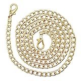 La cadena para bolso tiene dos hebillas de metal en ambos extremos, que pueden instalar y fijar muy bien la bolsa cruzada. Mientras tanto, la hebilla se puede desmontar fácilmente, puedes combinarla con varias bolsas, la hebilla en la parte delantera de la cadena de repuesto es un diseño redondo sin bordes afilados, puedes asegurarte de que la hebilla no se abrocha ni corta la ropa.