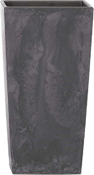 URBI SQUARE BETON EFFECT Pot de 7,2L, avec réservoir, dimensions (mm) 170x170x325, couleur Anthracite