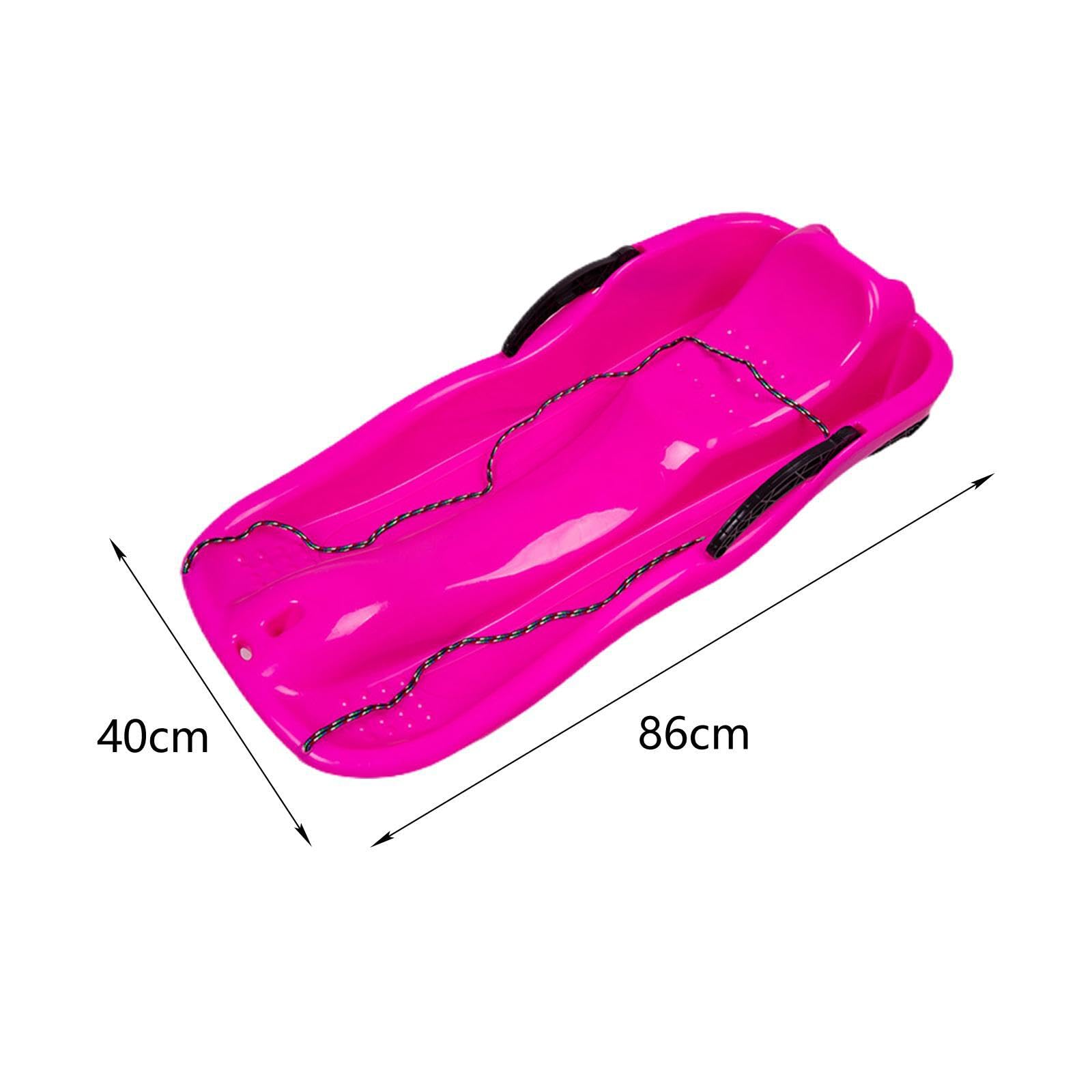 Luge de Jardin avec Freins, Pratique pour Les Enfants et Leurs Amis, Toboggan pour Deux Personnes en Hiver, Luge maniable pour Enfants et Tout-Petits,