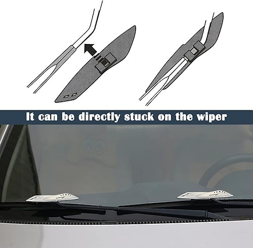 Miniatura 3 de jeseny 2 limpiaparabrisas de automóvil más almohadillas de presión limpiaparabrisas fijo más ala de decoración de astillas limpiaparabrisas de