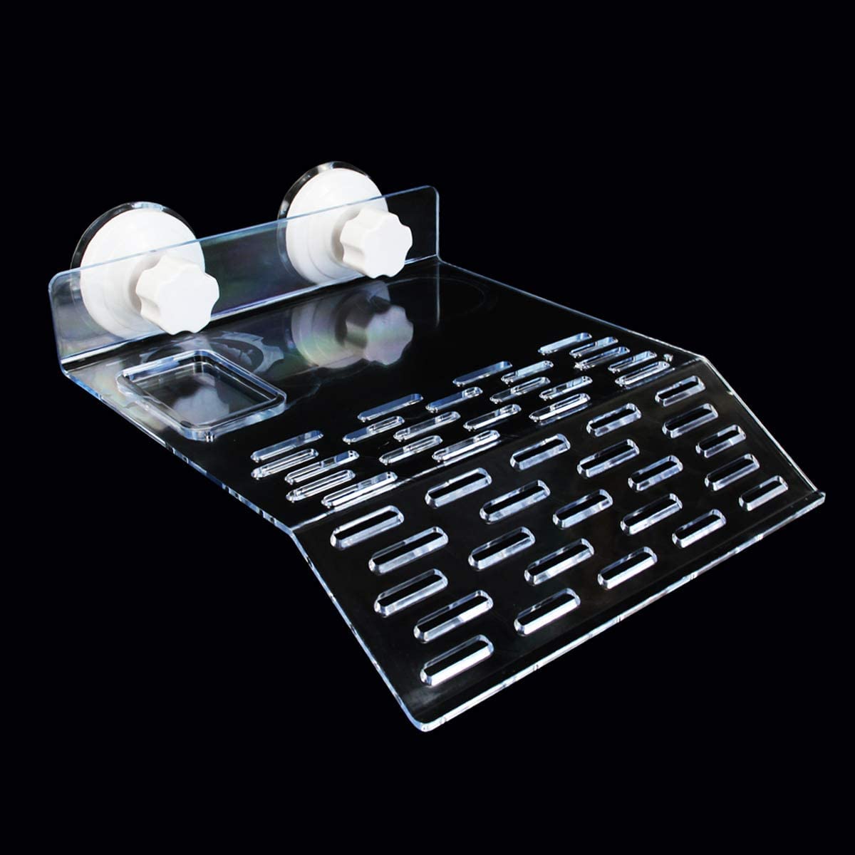 Piattaforma Per Tartarughe Con Ventosa | Terrazza Per Crogiolarsi Per Rettili | In Resina 17x8.5x9.5 Cm - Foto 2