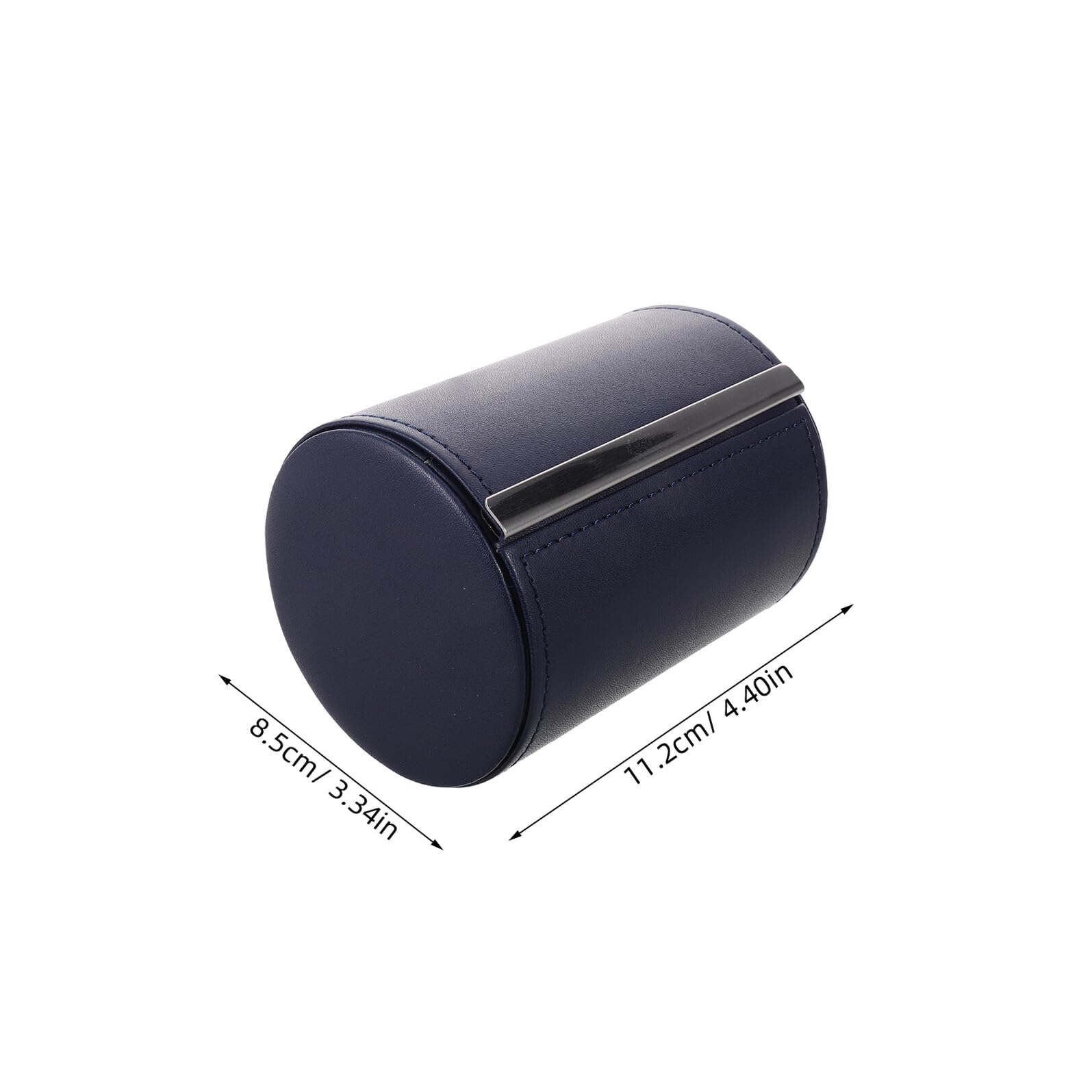 Scatola Porta Cravatte Rotonda in Pu con Chiusura Magnetica