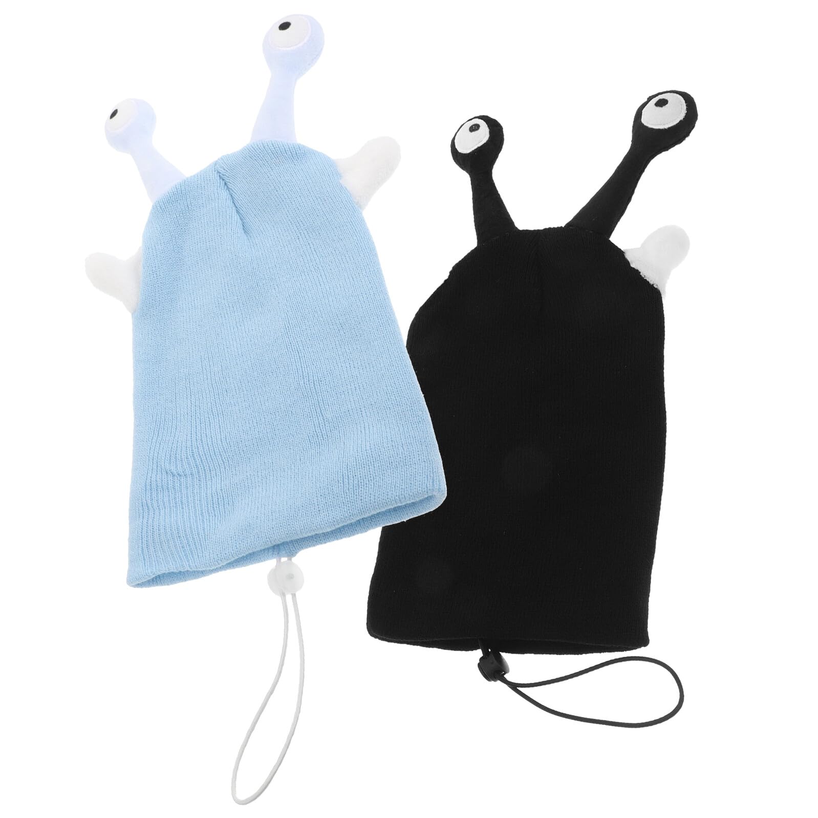 VILLCASE 2 Pezzi Copricasco da Sci in Maglia con Antenne Cartoon, Copertura Protettiva Elastica e Lavabile per Casco da Snowboard, Taglia Unica, Accessori Sport Invernali per Adulti