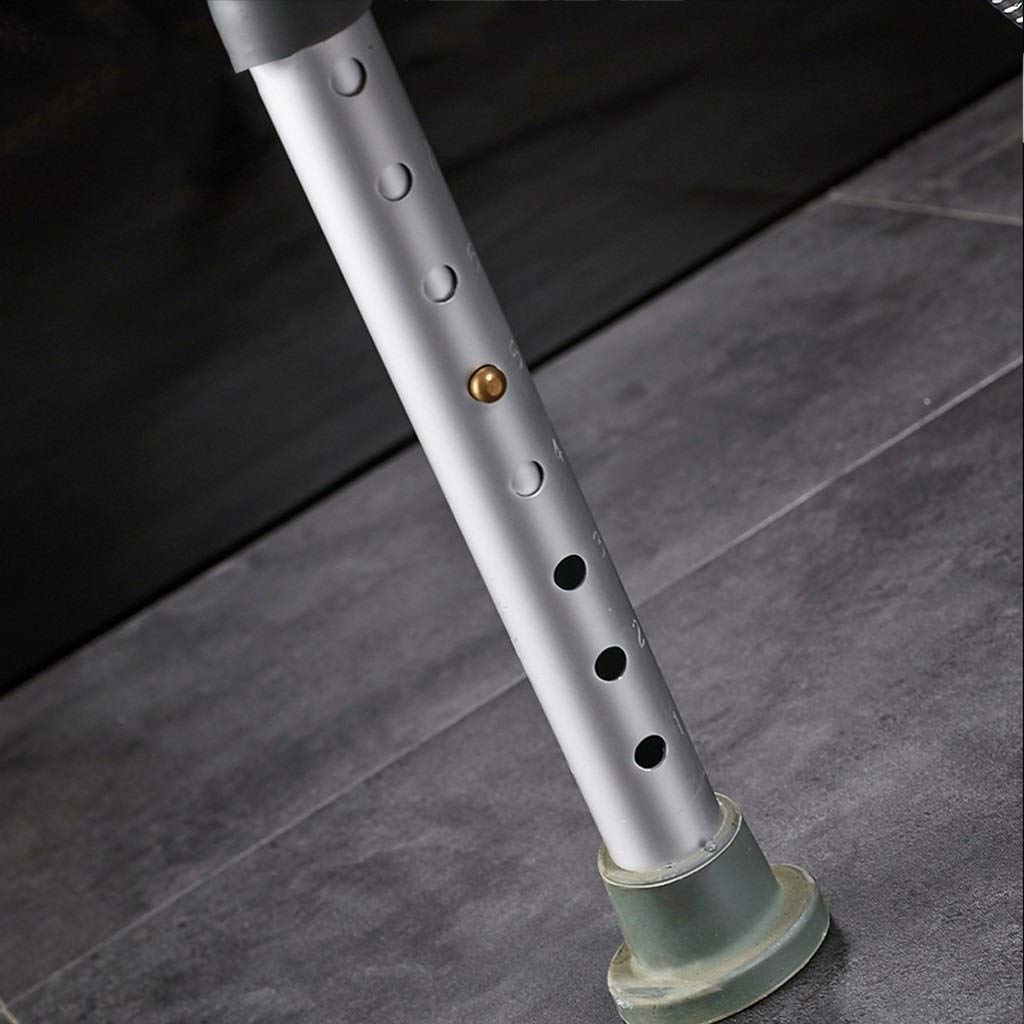 Cuarto de baño Blanco Taburetes y Asientos |Sillas de Ducha for los Ancianos discapacitados |Baño de heces for la Ducha |Altura 37-50cm Ajustable con Antideslizante de Goma Pies