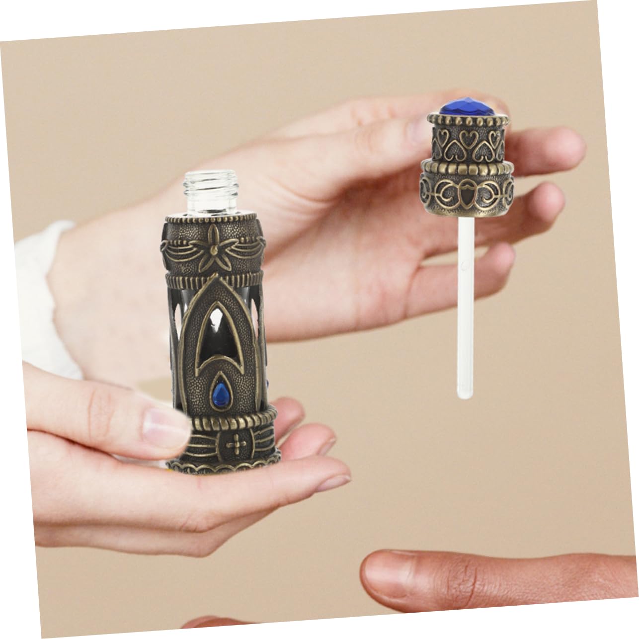 Beavorty 10 Stk Dubai-Parfümflasche Parfüme für den jahrestag Duftwasserflasche Parfüm für Frauen Parfümflaschen aus Glas Lagerung von ätherischen Ölen Mittlerer Osten Container