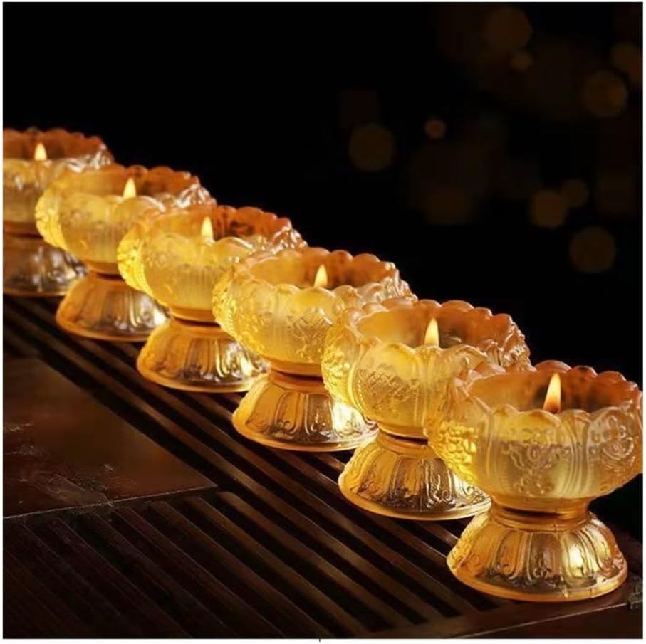 Candlestick Holders Colorful Glass Candle Holder - Home Table Decor