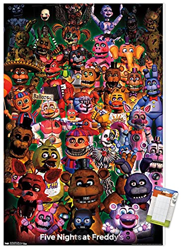 Trends International Five Nights at Freddy's - Ultimate Group Wall Poster, 22.375