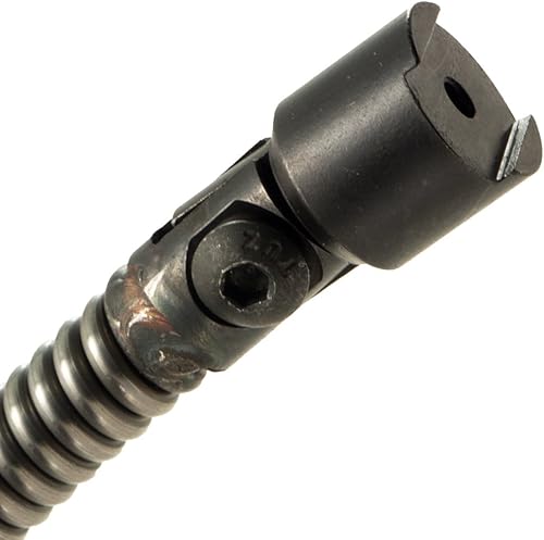 Miniatura 5 de DCD 51050SLT Cable de limpieza de drenaje, 1/2" x 50' con núcleo interno y acoplamientos de cable ranurados. También incluye juego de corte de 5