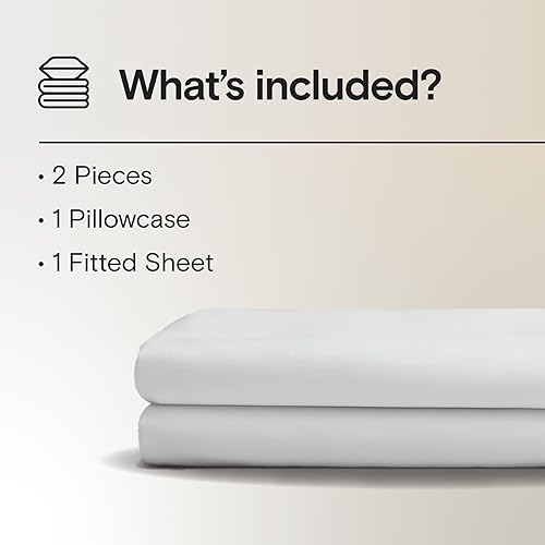 Miniatura 2 de DOZ - Juego de sábanas suaves, con alto número de ozyd y bolsillos profundos, 100% viscosa derivada del bambú, 2 piezas, 1 funda de almohada y 1