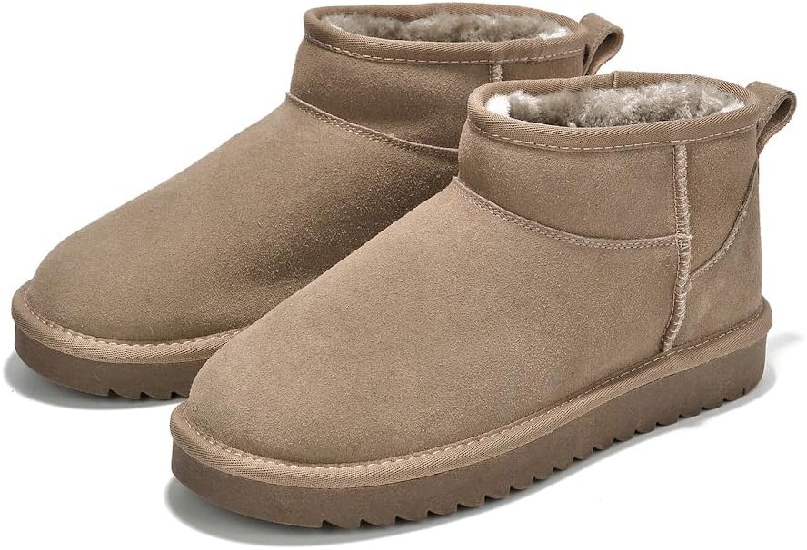 Project Cloud 100% Genuine Leather Ankle Boots for Women - Water Resistant with Memory Foam Insole Winter Boots for Women - Trending Shoes & Comfortable Women's Ankle Boots (Hippy)