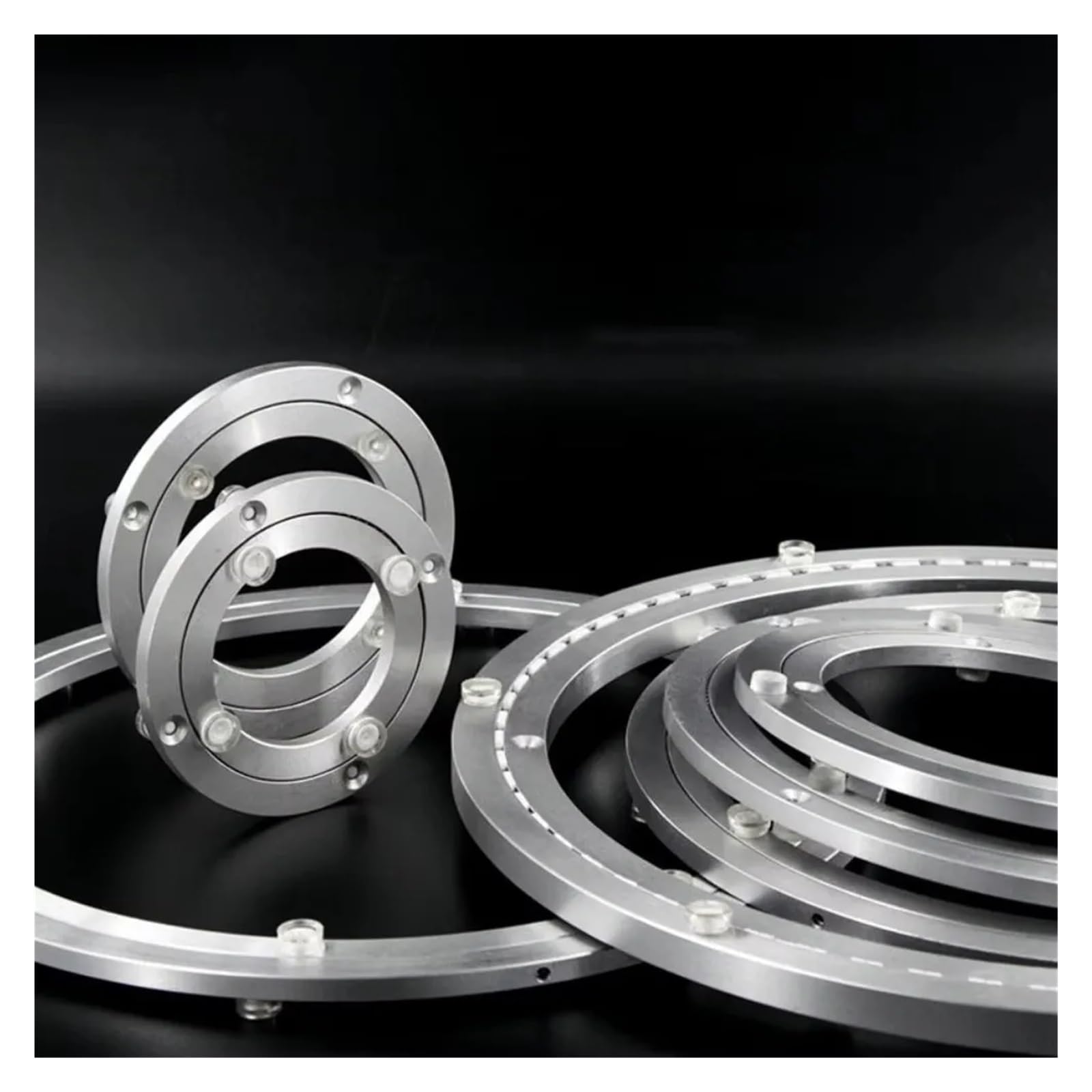 Drehlager-Drehteller, runder Kugelplattensockel, robuste, glatte Tisch- und Küchenhardware(10inch)