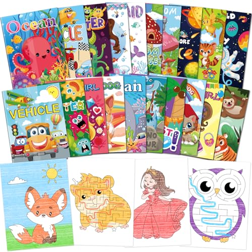 Elfew 20 Libri Da Colorare Per Bambini Dai 2-8 Anni, Libro Da Colorare, Bambini Da Colorare Libro Set, Libri Di Attività, Compleanno Party Accessori, Libros Infantiles para Colorear