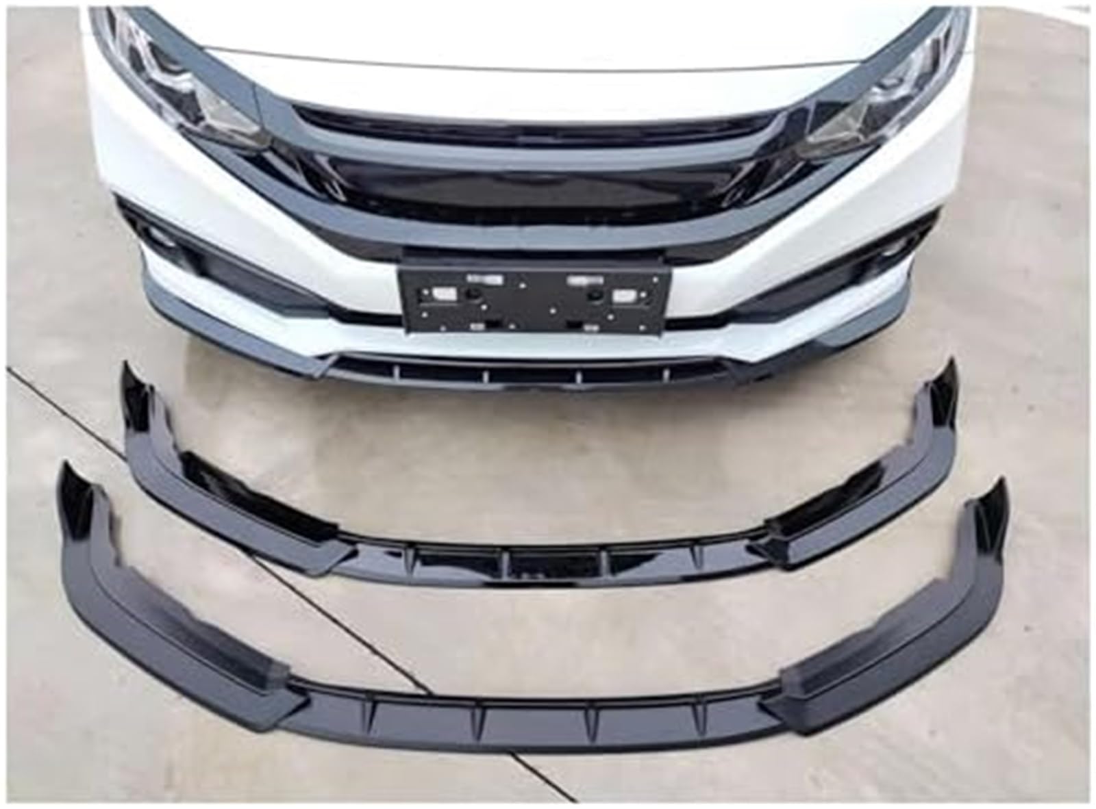 Splitter, dla dla Civic, dla Sedan 2019 20 2021 Przedni zderzak