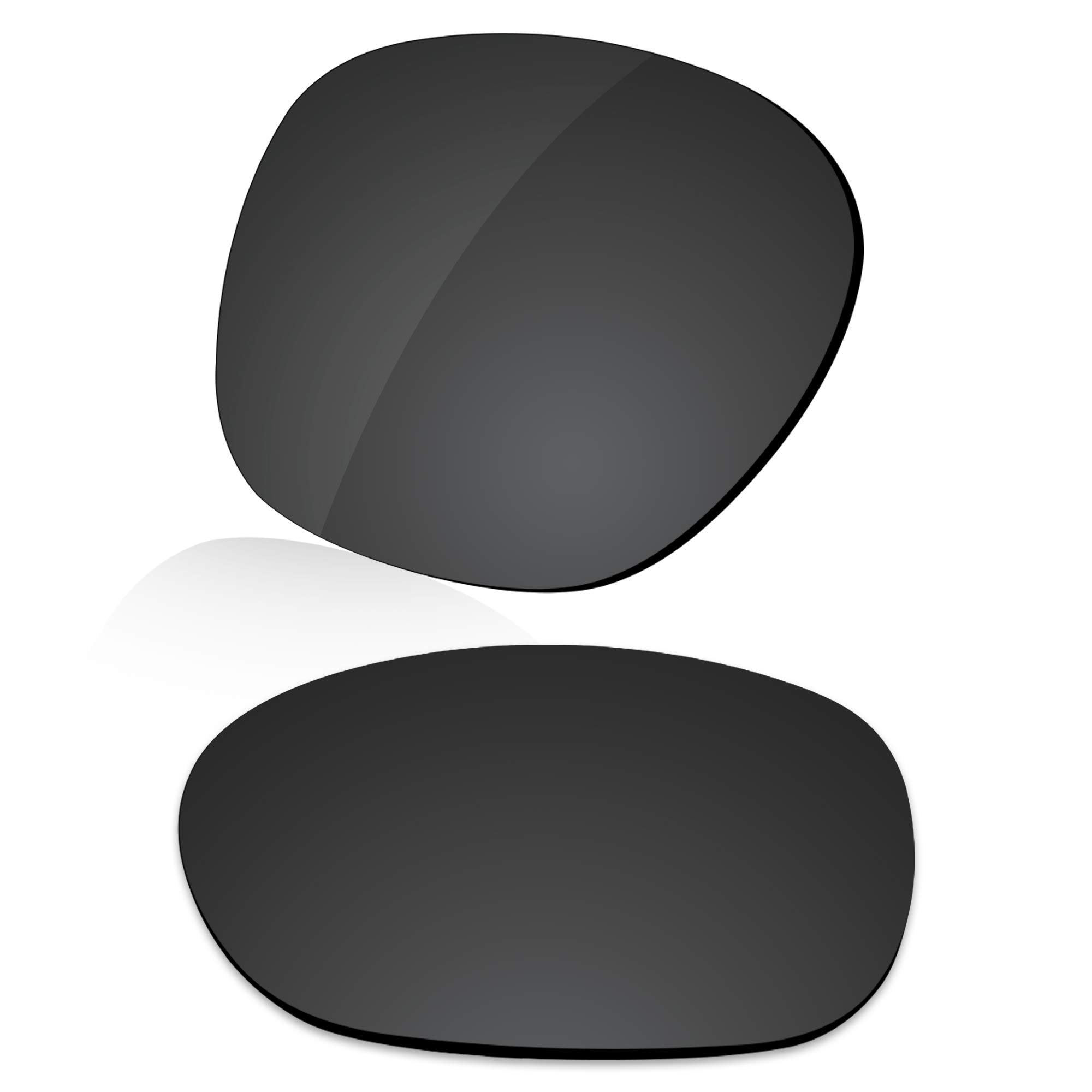 LenzReborn Polarized Lens Replacement for Oakley Garage Rock OO9175 Sunglass - Dark Black - Polarized