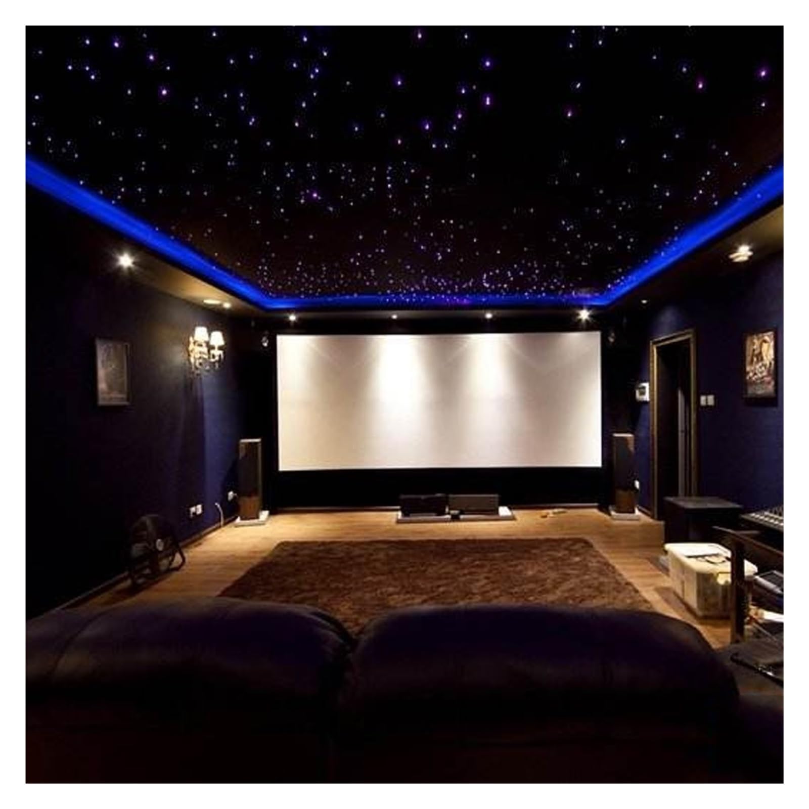 Oświetlenie wnętrza samochodu LED, 10W Twinkle Fiber Optic Star zestaw świateł sufitowych, RGBW na dach samochodowy gwiazda światła aplikacja Bluetooth sterowanie muzyką samochód gwiaździste niebo lam