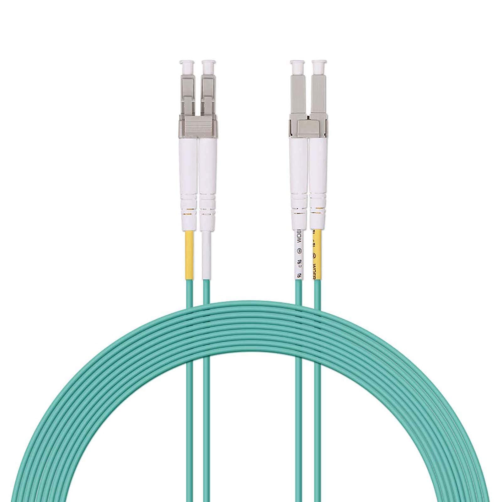 10Gtek LC-LC OM4 MMF Duplex Fiber Optic Patch Cable, 7-Meter(23-ft)