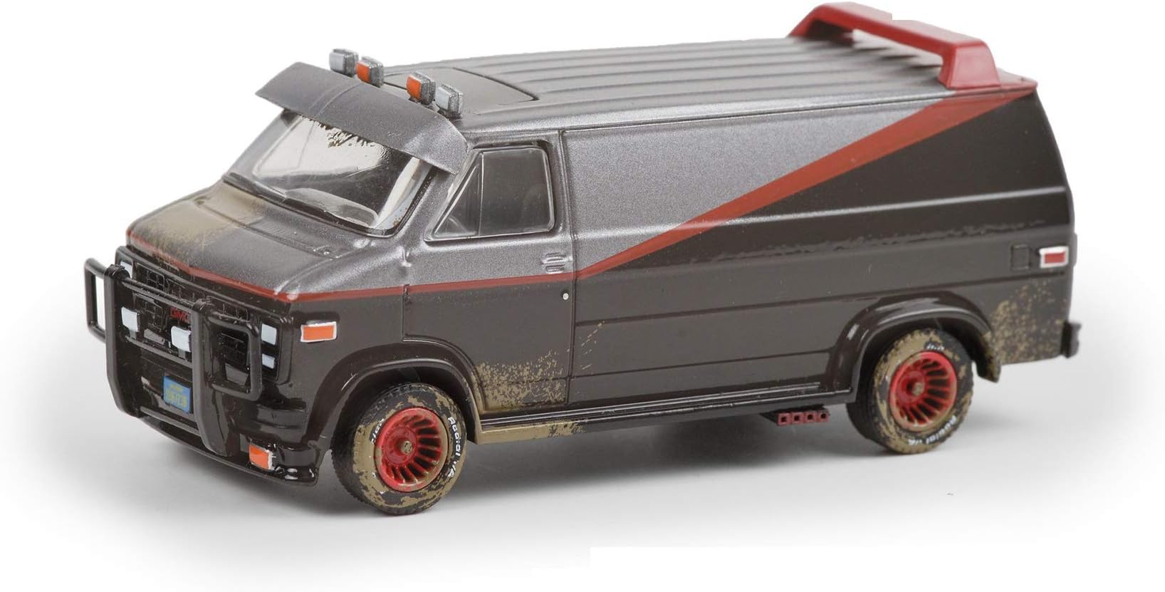 1983 GMC Vandura Van (B.A.'s) Weathered Version, The A-Team - Greenlight 44865F/48 - 1/64 Scale Diecast Model Toy Car