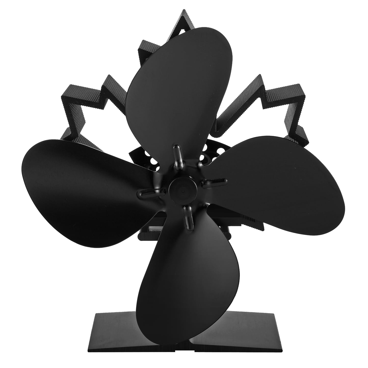 Kaminofen-Ventilator, Lüfter für Kaminofen Kamin Ofen, Kaminventilator, Ofenventilator, Kaminlüfter, Kaminventilator mit 4 Blättern, Kaminzubehör, Ofenzubehör, Lüfter für Kaminofen Holzofen Pelletofen