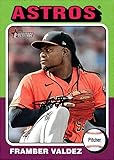 2024 Topps Heritage #314 Framber Valdez Houston Astros MLB Baseball Base Trading Card