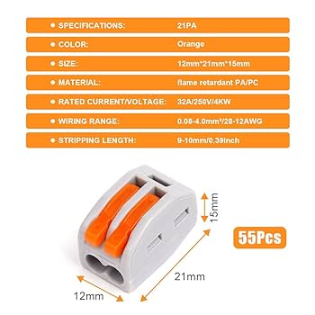 Lever Wire Nut Connectors Compact Splicing Wire Connector 2 - Temu