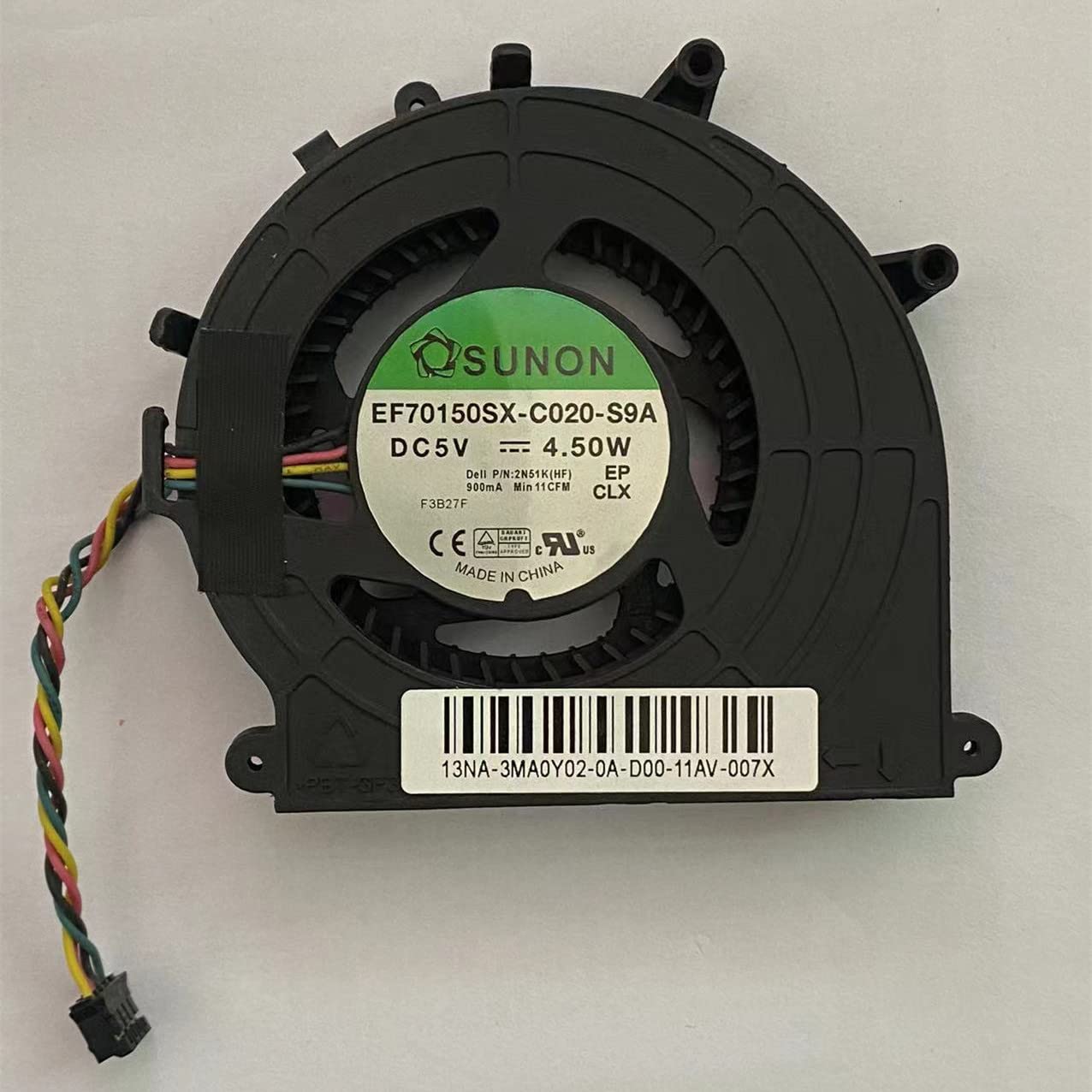 Amazon.com: 1 PCS EF70150SX-C020-S9A DC5V 4.50W Fan : Electronics