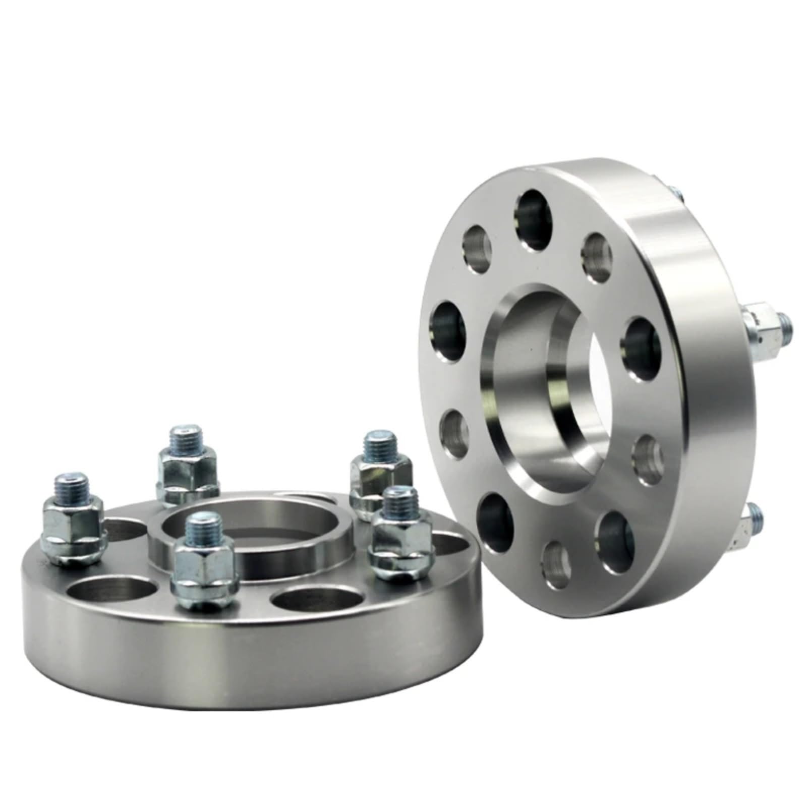 Distanciador de Rueda Para Chrysler para Grand para caravana 5 terminales 2 piezas PCD 5x114,3 CB71.6mm adaptador espaciador de rueda Separadores de rueda(2PC Silver 20mm)