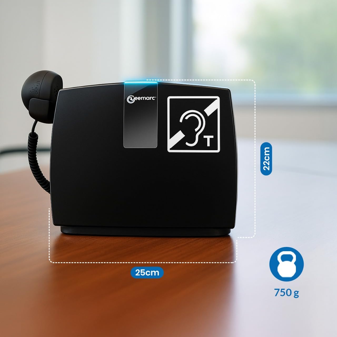 Geemarc LoopHEAR 102 - Boucle à Induction Magnétique Portative pour Guichets et Autres Zones d’Accueil des Établissements Recevant du Public