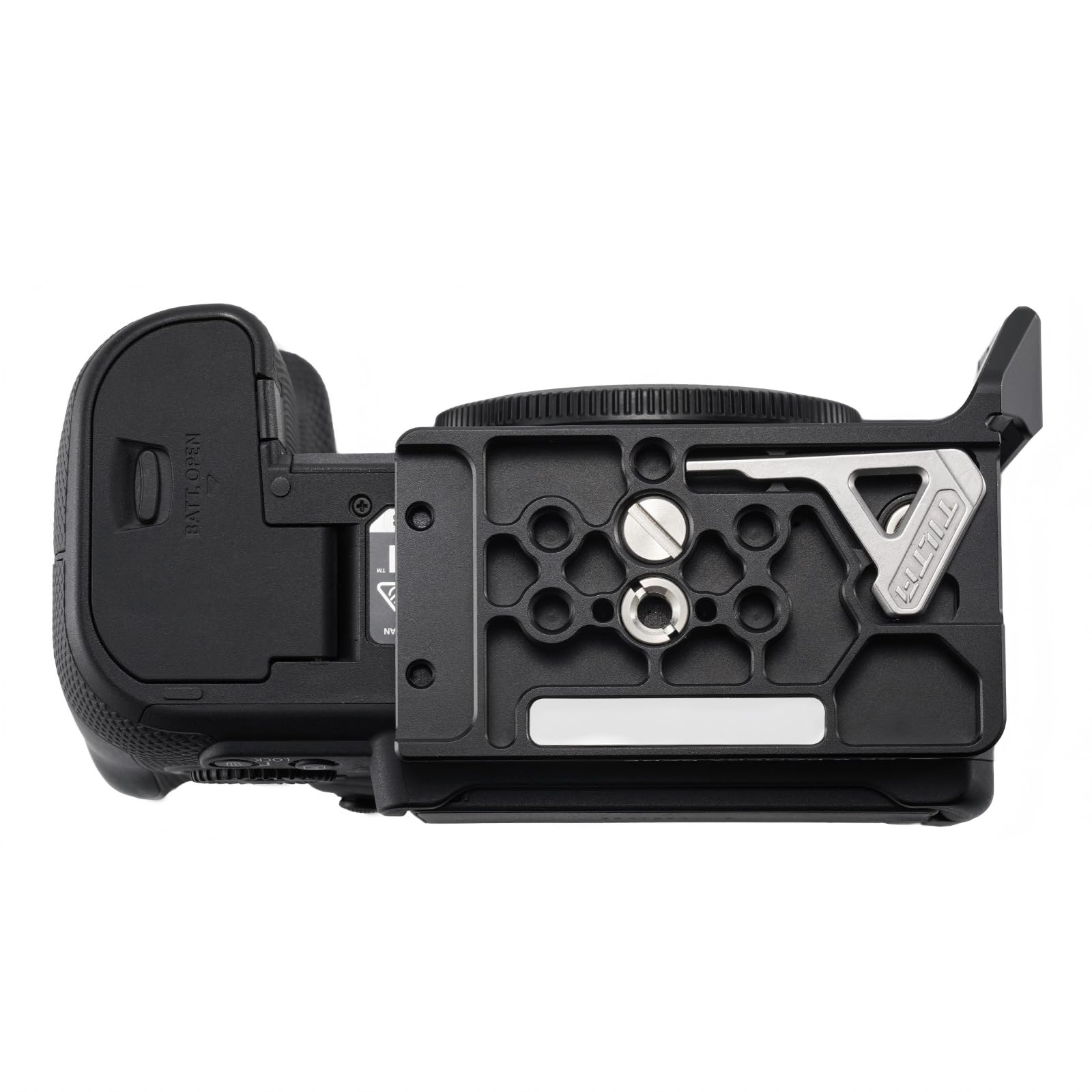 Tilta Gabbia R6 V, Mezza Gabbia per Fotocamera Compatibile con R6 V con Filettature 1/4"-20, 3/8"-16, Guida NATO, Attacco Cold Shoe - Nero TA-T102-HCC-B