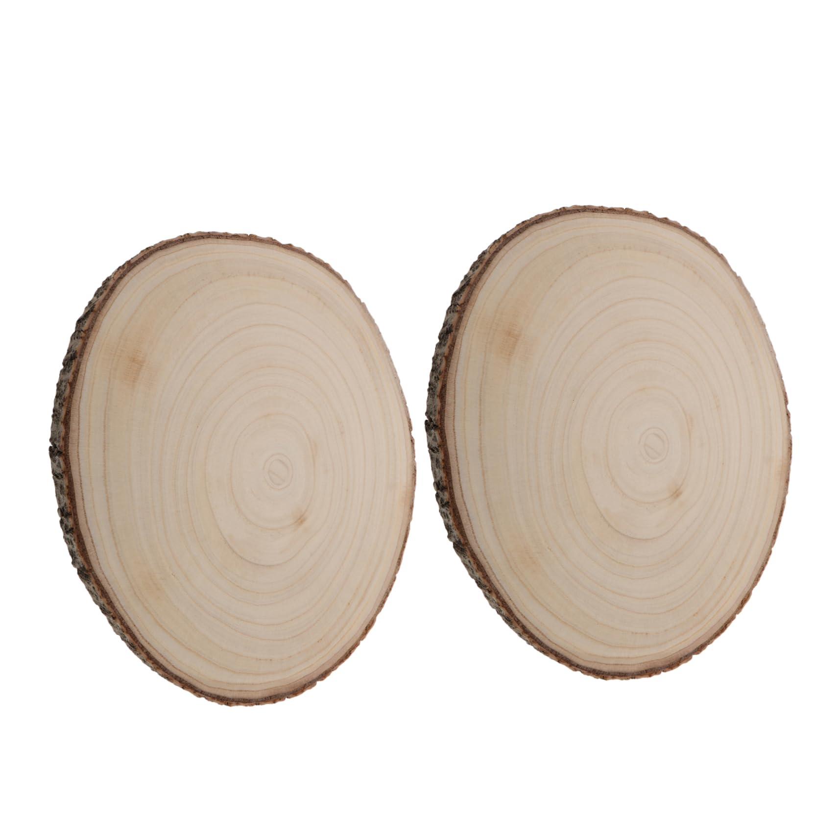 SHINEOFI 2piezas Materiales Pintados Mano Rodajas De Madera Sin Terminar Placa De Madera Natural Para Manualidades Suministros Artísticos Para Decoración De Bodas Fiestas y Proyectos De