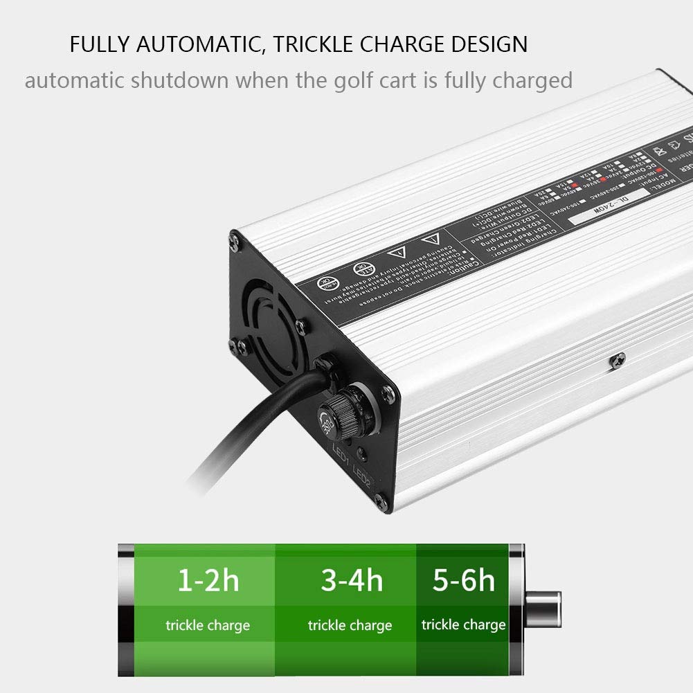 Nikou Caricabatteria 36V per carrello da golf - Indicatore 36V 5A LED Caricabatteria da Carrello per Club Car Serie DS/EZ-GO TXT